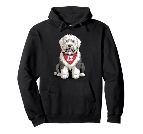 Ich Liebe Mama Old English Sheepdog Lover Dog Muttertag Pullover Hoodie von Cute Old English Sheepdog Mom Sheepie Dog Lover
