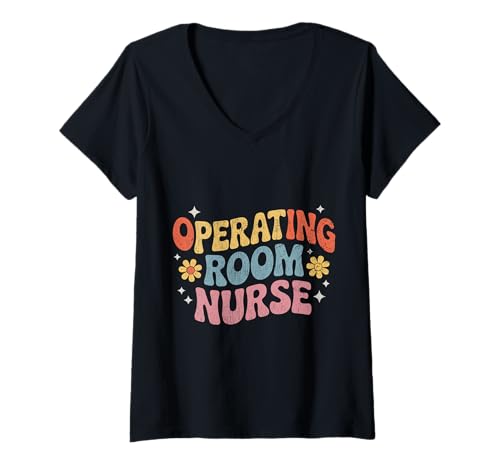 Damen Operationssaal Krankenschwester Gesundheitswesen Krankenhaus RN Krankenpflege T-Shirt mit V-Ausschnitt Damen Operationssaal Krankenschwester Gesundheitswesen Krankenhaus RN Krankenpflege T-Shirt mit V-Ausschnitt von Cute Operating Room Nurse Healthcare Hospital