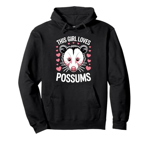 This Girl Loves Opossums Pullover Hoodie This Girl Loves Opossums Pullover Hoodie von Cute Opossum Cool Possum Design