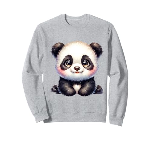 Kawaii Pandabär, niedliches Tier-Design für Kinder Sweatshirt von Cute Panda Animal Designs for Children