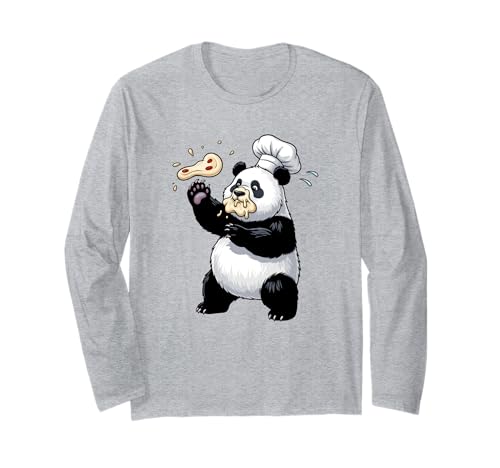 Funny Chef Panda Foodie Food Lover Cooker Geschenk Erwachsene Kinder Langarmshirt Funny Chef Panda Foodie Food Lover Cooker Geschenk Erwachsene Kinder Langarmshirt von Cute Panda Bear Animal Baking Pizza Graphic Design
