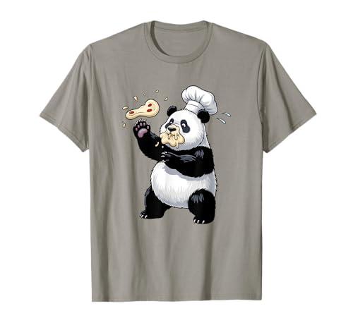 Funny Chef Panda Foodie Food Lover Cooker Geschenk Erwachsene Kinder T-Shirt von Cute Panda Bear Animal Baking Pizza Graphic Design