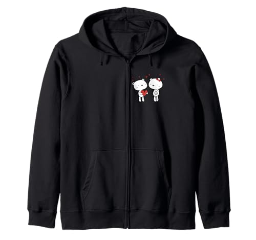 Niedliches Panda-Paar, lustiges Unisex-Design für Männer und Frauen Kapuzenjacke von Cute Panda Couple Funny Unisex Design For Tee