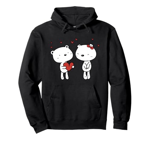 Niedliches Panda-Paar, lustiges Unisex-Design für Männer und Frauen Pullover Hoodie von Cute Panda Couple Funny Unisex Design For Tee