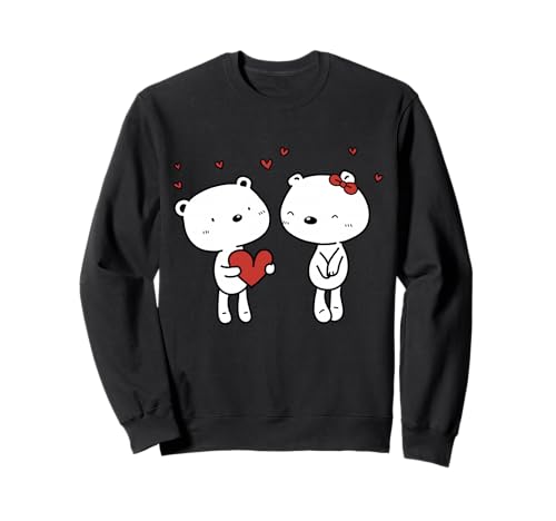 Niedliches Panda-Paar, lustiges Unisex-Design für Männer und Frauen Sweatshirt von Cute Panda Couple Funny Unisex Design For Tee