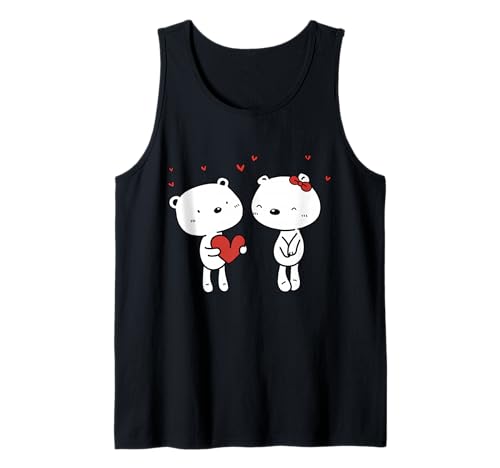 Niedliches Panda-Paar, lustiges Unisex-Design für Männer und Frauen Tank Top von Cute Panda Couple Funny Unisex Design For Tee