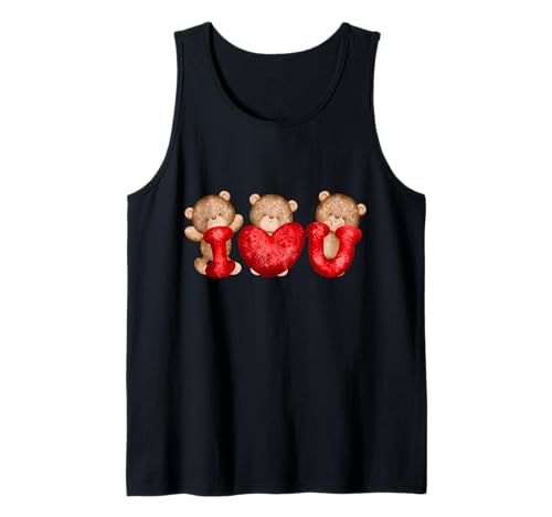 Süßes Panda mit Liebe, lustiges Unisex-Design für Männer und Frauen Tank Top von Cute Panda With Love Funny unisex Design For Tee