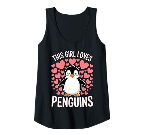 Damen Dieses Mädchen liebt Pinguine Tank Top Damen Dieses Mädchen liebt Pinguine Tank Top von Cute Penguin Lover Cute Penguins Design