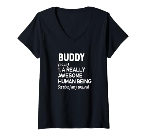 Damen Name des Kumpels – lustige Namensdefinition – Wörterbuch des Vornamens T-Shirt mit V-Ausschnitt von Cute Personalized Name Apparel for Men Women by RJ