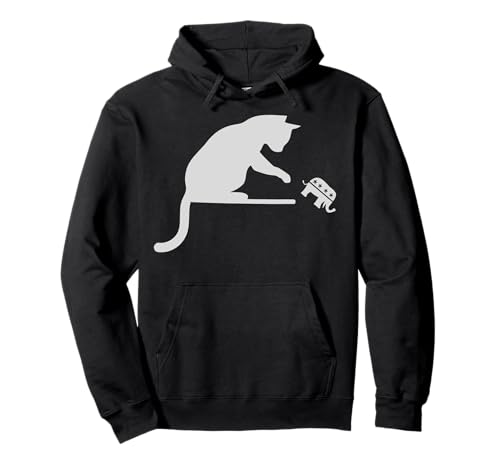 Katze Damen für Kamala Kitty Knocking Republican Off Table Pullover Hoodie Katze Damen für Kamala Kitty Knocking Republican Off Table Pullover Hoodie von Cute Pet In My Heart