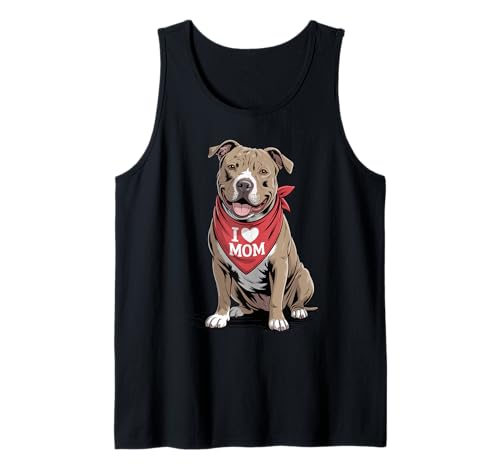 Ich Liebe Mama, Pitbull-Liebhaber, Hund, Muttertag Tank Top Ich Liebe Mama, Pitbull-Liebhaber, Hund, Muttertag Tank Top von Cute Pittie Mom Pitbull Dog Lover