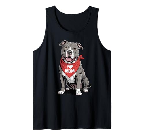 Ich Liebe Mama, Pitbull-Liebhaber, Hund, Muttertag Tank Top Ich Liebe Mama, Pitbull-Liebhaber, Hund, Muttertag Tank Top von Cute Pittie Mom Pitbull Dog Lover