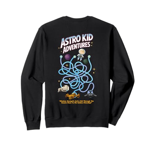 Astro Kid Labyrinth On Back Space Spielkunst für Kinder und Väter Sweatshirt von Cute Playmat outfits