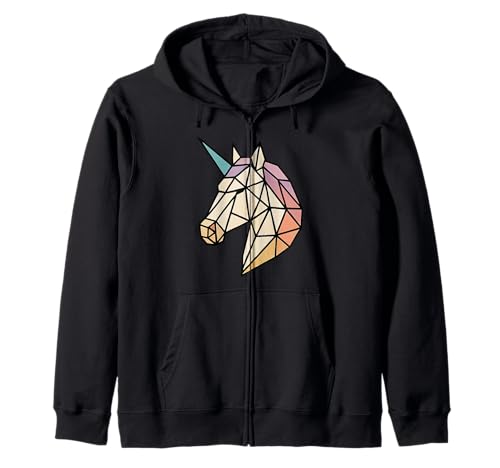 Niedliches Polygon-Einhorn-Tier, geeignet für Männer und Frauen. Kapuzenjacke Niedliches Polygon-Einhorn-Tier, geeignet für Männer und Frauen. Kapuzenjacke von Cute Polygon Products