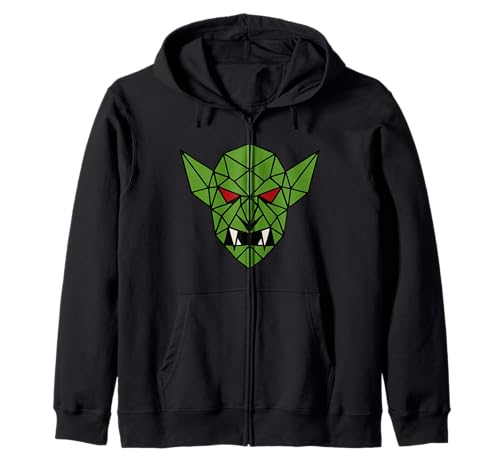 Niedliches Polygon Goblin RPG Tier geeignet für Männer und Frauen. Kapuzenjacke von Cute Polygon Products