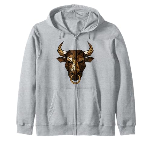Niedliches Polygon-Minotaur-Tier, geeignet für Männer und Frauen. Kapuzenjacke Niedliches Polygon-Minotaur-Tier, geeignet für Männer und Frauen. Kapuzenjacke von Cute Polygon Products