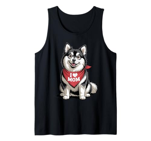 Ich Liebe Mama Pomsky Lover Dog Muttertag Tank Top von Cute Pomsky Mom Dog Lover