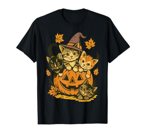 Süßes Katzen-Kürbis-Halloween-Shirt für Kinder und Erwachsene T-Shirt Süßes Katzen-Kürbis-Halloween-Shirt für Kinder und Erwachsene T-Shirt von Cute Pumpkin Cat Halloween Kids Women Fall Tee