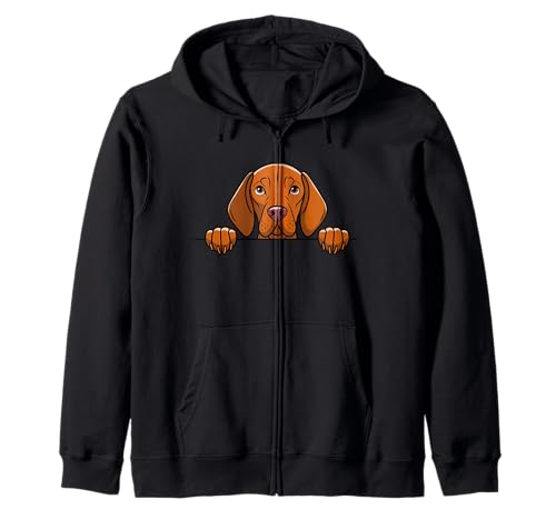 Niedlicher Vizsla Peeking Puppy Lover Funny Vizsla Hund Mama oder Papa Kapuzenjacke Niedlicher Vizsla Peeking Puppy Lover Funny Vizsla Hund Mama oder Papa Kapuzenjacke von Cute Puppy Vizsla Dog Lover