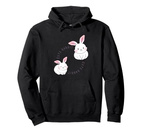 Niedliches Kaninchen-lustiges Unisex-Design für Männer Frauen Kinder T-Shirt Pullover Hoodie von Cute Rabbits Funny Unisex Design For Men Women Tee
