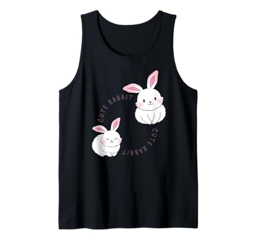 Niedliches Kaninchen-lustiges Unisex-Design für Männer Frauen Kinder T-Shirt Tank Top von Cute Rabbits Funny Unisex Design For Men Women Tee