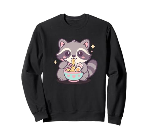 Waschbär isst Ramen Kawaii Japanisches Essen Männer Frauen Kinder Sweatshirt Waschbär isst Ramen Kawaii Japanisches Essen Männer Frauen Kinder Sweatshirt von Cute Raccoon Ramen Noodles Lover Merch Gifts