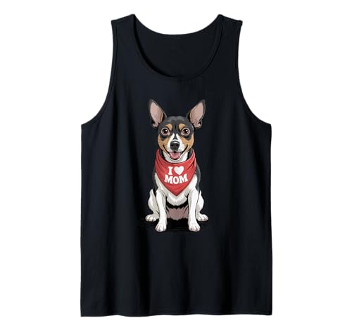 Ich Liebe Mama Rat Terrier Lover Dog Muttertag Tank Top von Cute Rat Terrier Mom Dog Lover
