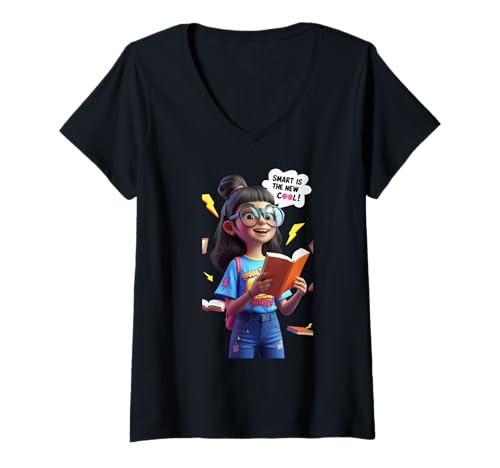 Damen Niedliches Lesemädchen, lustiges Unisex-Design für Männer und Frauen T-Shirt mit V-Ausschnitt Damen Niedliches Lesemädchen, lustiges Unisex-Design für Männer und Frauen T-Shirt mit V-Ausschnitt von Cute Reading Girl Funny Unisex Design Tee