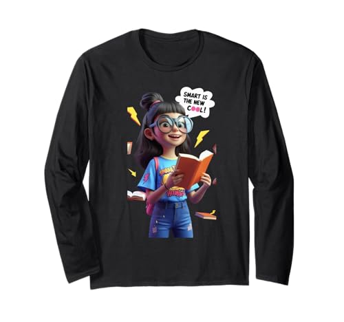 Niedliches Lesemädchen, lustiges Unisex-Design für Männer und Frauen Langarmshirt Niedliches Lesemädchen, lustiges Unisex-Design für Männer und Frauen Langarmshirt von Cute Reading Girl Funny Unisex Design Tee