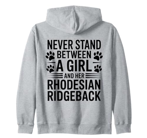 Rhodesian Ridgeback Girl Lustiger Rhodesian Ridgeback Kapuzenjacke von Cute Rhodesian Ridgeback Girl Design