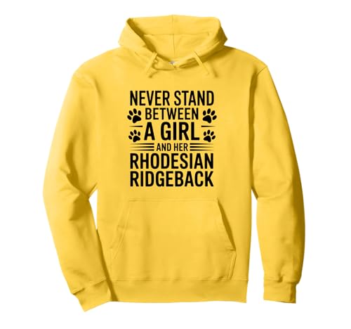 Rhodesian Ridgeback Girl Lustiger Rhodesian Ridgeback Pullover Hoodie von Cute Rhodesian Ridgeback Girl Design