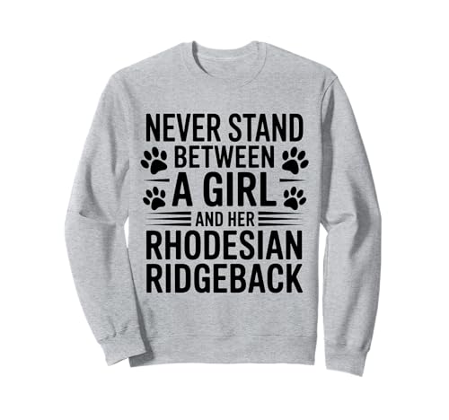 Rhodesian Ridgeback Girl Lustiger Rhodesian Ridgeback Sweatshirt von Cute Rhodesian Ridgeback Girl Design