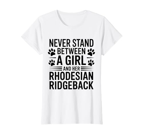 Rhodesian Ridgeback Girl Lustiger Rhodesian Ridgeback T-Shirt von Cute Rhodesian Ridgeback Girl Design