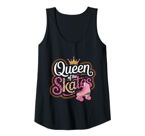 Damen Queen of The Rollschuhe Rollschuh-Rollschuh der 90er Tank Top Damen Queen of The Rollschuhe Rollschuh-Rollschuh der 90er Tank Top von Cute Roller Skating Girl Designs