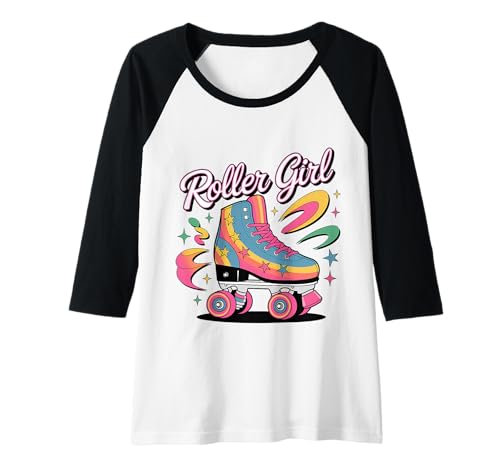Damen Roller Girl Skater Roller Skating 70er 90er 80er Jahre Rollschuhe Raglan Damen Roller Girl Skater Roller Skating 70er 90er 80er Jahre Rollschuhe Raglan von Cute Roller Skating Girl Designs