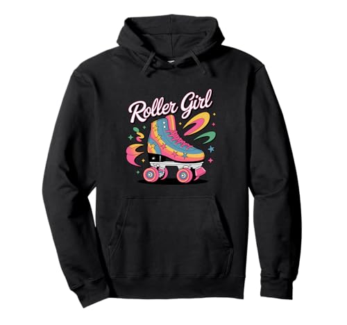 Roller Girl Skater Roller Skating 70er 90er 80er Jahre Rollschuhe Pullover Hoodie Roller Girl Skater Roller Skating 70er 90er 80er Jahre Rollschuhe Pullover Hoodie von Cute Roller Skating Girl Designs