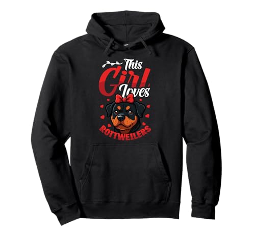 Dieses Mädchen liebt Rottweiler Dog Girls Rottweiler Pullover Hoodie Dieses Mädchen liebt Rottweiler Dog Girls Rottweiler Pullover Hoodie von Cute Rottweiler Designs for Girls & Women