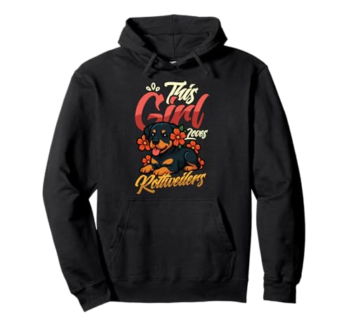 Dieses Mädchen liebt Rottweiler Dog Girls Rottweiler Pullover Hoodie Dieses Mädchen liebt Rottweiler Dog Girls Rottweiler Pullover Hoodie von Cute Rottweiler Designs for Girls & Women