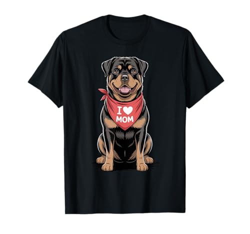 Ich Liebe Mama Rottweiler Lover Dog Muttertag T-Shirt Ich Liebe Mama Rottweiler Lover Dog Muttertag T-Shirt von Cute Rottweiler Mom Rottie Dog Lover