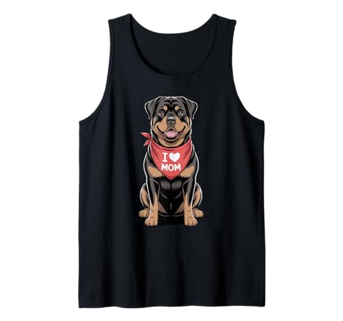 Ich Liebe Mama Rottweiler Lover Dog Muttertag Tank Top Ich Liebe Mama Rottweiler Lover Dog Muttertag Tank Top von Cute Rottweiler Mom Rottie Dog Lover