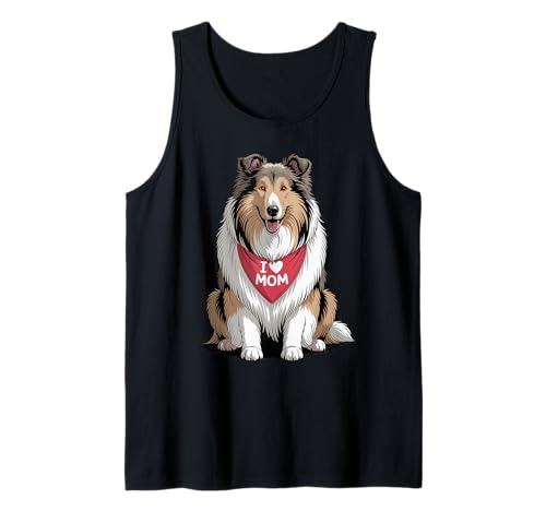 Ich Liebe Mama Rough Collie Lover Hund Muttertag Tank Top Ich Liebe Mama Rough Collie Lover Hund Muttertag Tank Top von Cute Rough Collie Mom Dog Lover