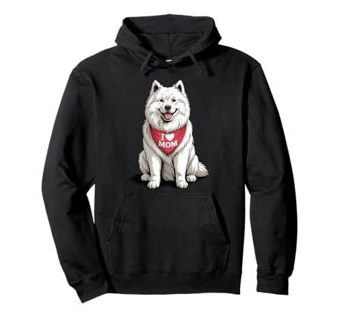 Ich Liebe Mama Samoyed Lover Dog Muttertag Pullover Hoodie Ich Liebe Mama Samoyed Lover Dog Muttertag Pullover Hoodie von Cute Samoyed Mom Dog Lover