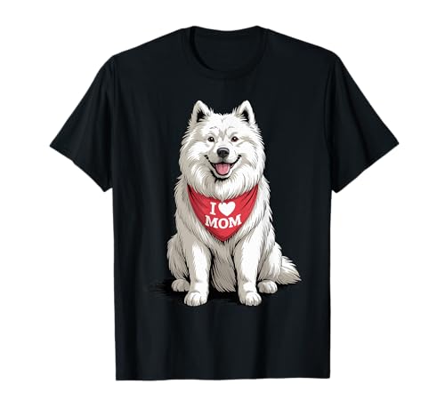 Ich Liebe Mama Samoyed Lover Dog Muttertag T-Shirt Ich Liebe Mama Samoyed Lover Dog Muttertag T-Shirt von Cute Samoyed Mom Dog Lover