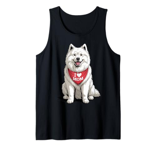 Ich Liebe Mama Samoyed Lover Dog Muttertag Tank Top Ich Liebe Mama Samoyed Lover Dog Muttertag Tank Top von Cute Samoyed Mom Dog Lover