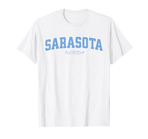 Sarasota Florida, Light Blue Varsity Top for Women & Girls T-Shirt Sarasota Florida, Light Blue Varsity Top for Women & Girls T-Shirt von Cute Sarasota Apparel with Coastal Charm