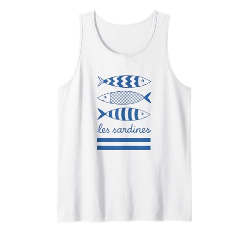 Les Sardines French Nautical Fish Damen Sardinen Tank Top Les Sardines French Nautical Fish Damen Sardinen Tank Top von Cute Sardines Tees