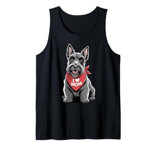 Ich Liebe Mama Scottish Terrier Lover Dog Muttertag Tank Top von Cute Scottish Terrier Mom Scottie Dog Lover