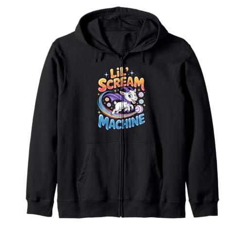 Lil Scream Machine Süße Ziege Halloween Kinder Kapuzenjacke Lil Scream Machine Süße Ziege Halloween Kinder Kapuzenjacke von Cute Screaming Goat Halloween Kids Kawaii