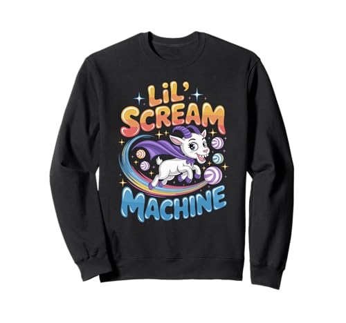 Lil Scream Machine Süße Ziege Halloween Kinder Sweatshirt Lil Scream Machine Süße Ziege Halloween Kinder Sweatshirt von Cute Screaming Goat Halloween Kids Kawaii