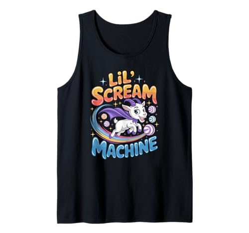 Lil Scream Machine Süße Ziege Halloween Kinder Tank Top Lil Scream Machine Süße Ziege Halloween Kinder Tank Top von Cute Screaming Goat Halloween Kids Kawaii